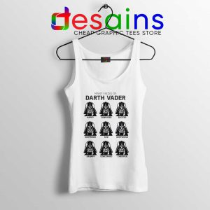 Darth Vader Faces Emoticon Tank Top Star Wars Merch Tops