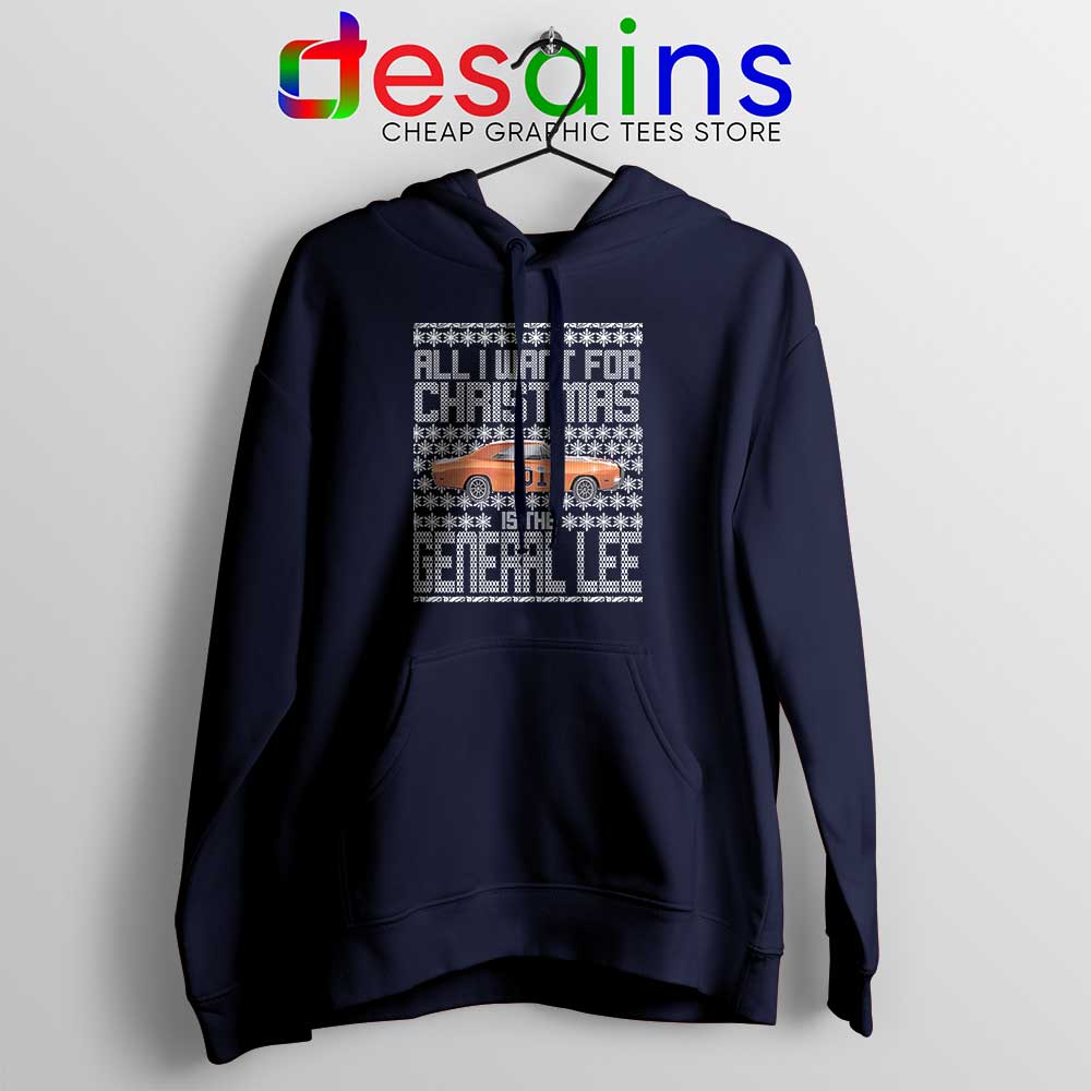 Dukes Hazzard Ugly Christmas Hoodie General Lee Car Jacket