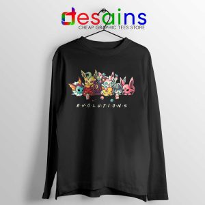 Eevee Evolution Friends Long Sleeve Tee Pokémon Go T-shirts