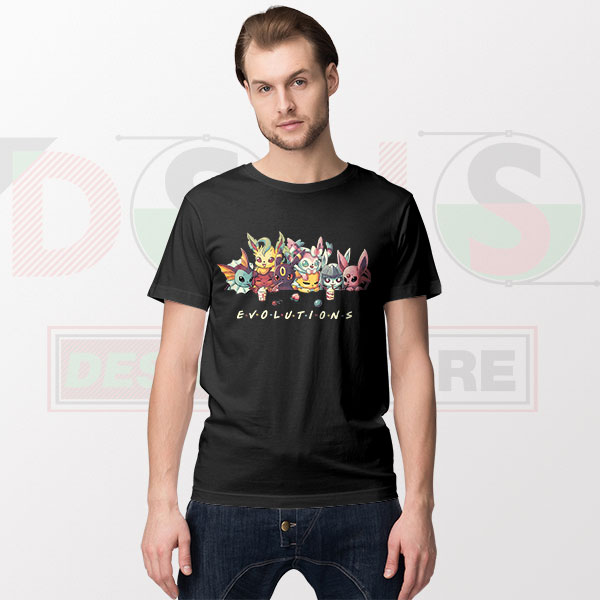 Eevee Evolution Friends Tshirt Pokémon Go Merch