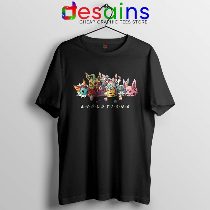 Eevee Evolution Friends Tshirt Pokémon Go Tee Shirts