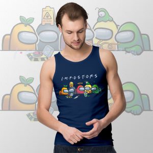 Friends Impostor Among Us Crewmates Navy Tank Top