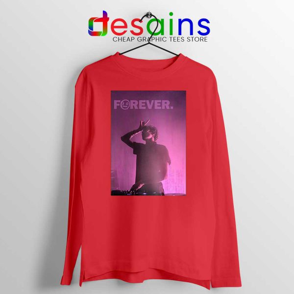 Garrett Falls Lockhart Red Long Sleeve Tee i_o Forever Tribute