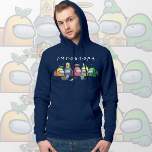 Impostor Among Us Crewmates Navy Hoodie