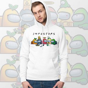 Impostor Among Us Crewmates White Hoodie