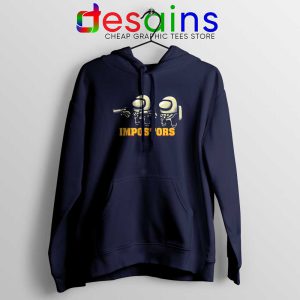 Impostor Fiction Navy Hoodie Pulp Fiction Among Us Jacket