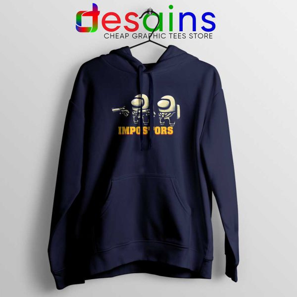 Impostor Fiction Navy Hoodie Pulp Fiction Among Us Jacket