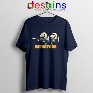 Impostor Fiction Navy Tshirt Pulp Fiction Among Us Tee Shirts