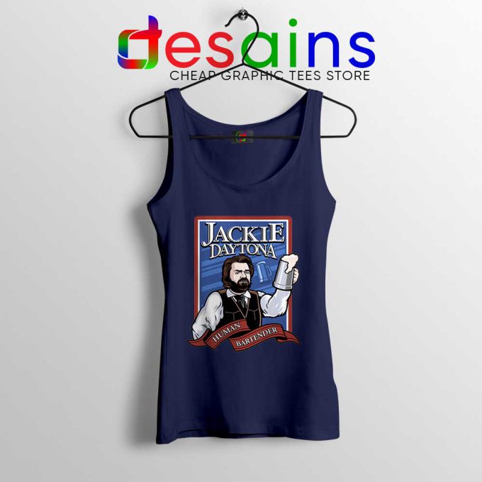 Jackie Daytona Navy Tank Top What We Do in the Shadows Tops