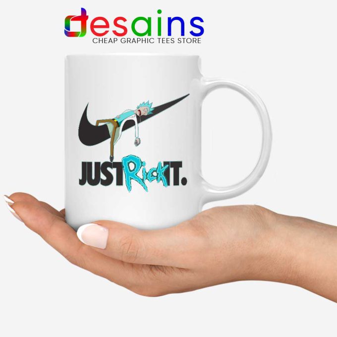 Just Rick It Morty Mug Just Do it Nike Meme Coffee Mugs
