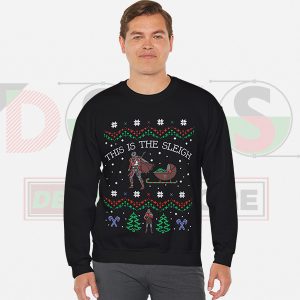 Mando’s Ugly Xmas Ride Sweatshirt - Mens Black