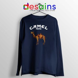 Mirage Camel Album Navy Long Sleeve Tee English Rock Band Merch