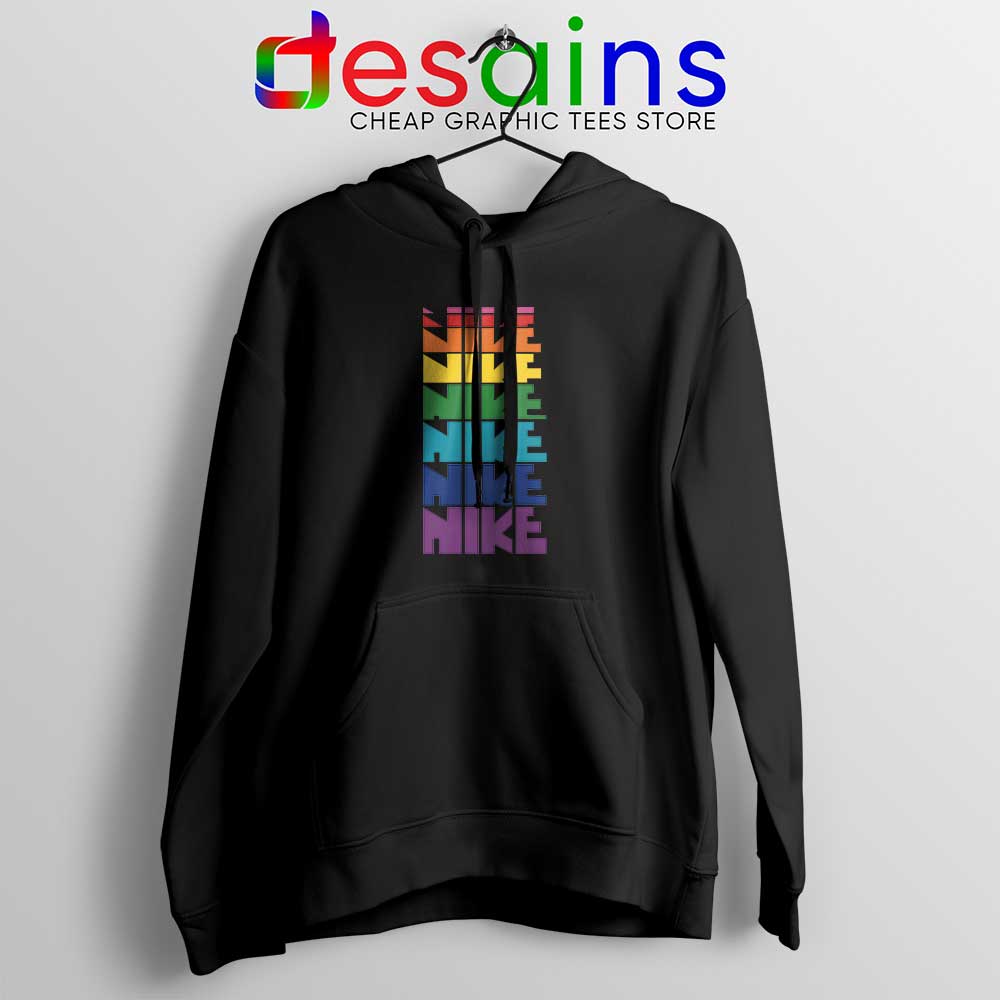 nike just do it rainbow hoodie