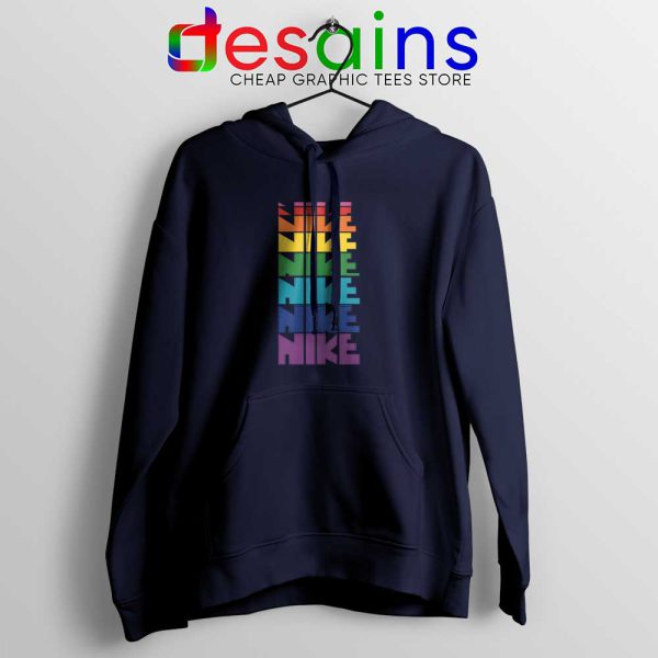 Nike Pride Parade Navy Hoodie LGBT Rainbow Jacket