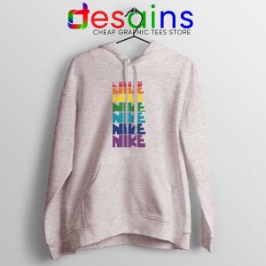 Nike Pride Parade Sport Grey Hoodie LGBT Rainbow Jacket