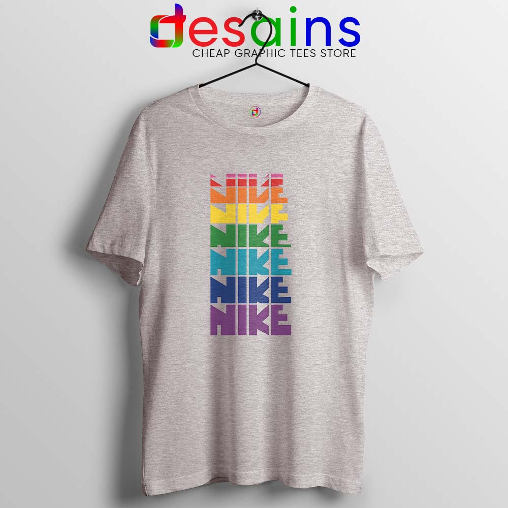 Nike Pride Parade Tshirt LGBT Rainbow Tee Shirts