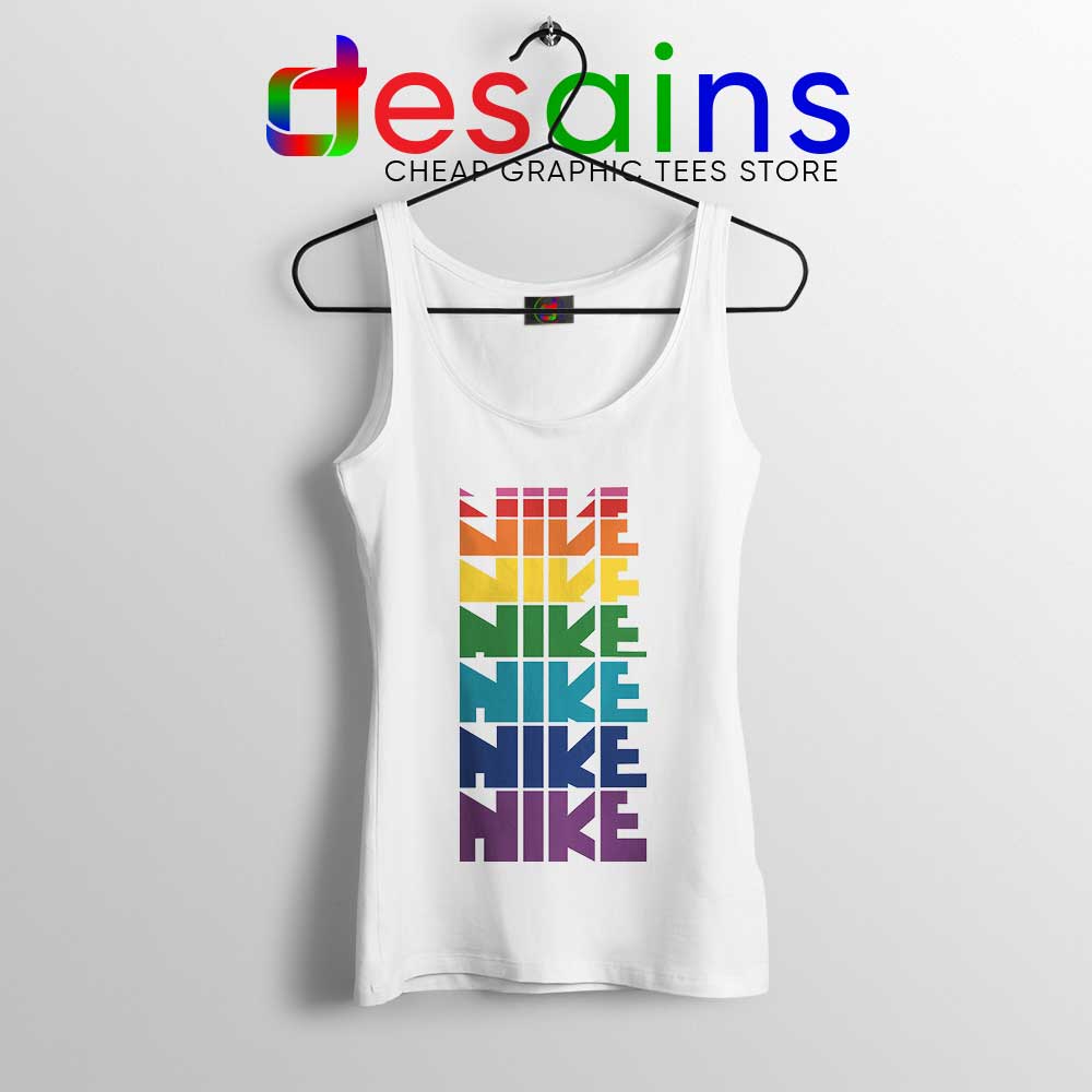 Pride Unisex Printed Tank Top, white