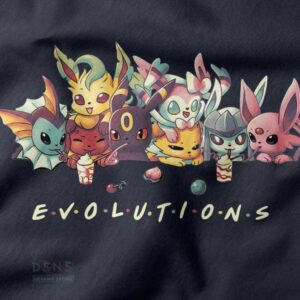 Pokemon Eeveelutions Squad Friends Style Tee