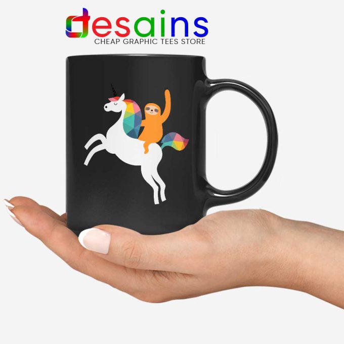 Sloth Ride Unicorn Mug Magic Time Ceramic Coffee Mugs