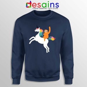 Sloth Ride Unicorn Sweatshirt Magic Time Sweaters