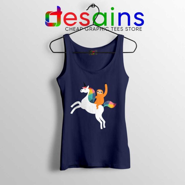 Sloth Ride Unicorn Tank Top Magic Time Tops S-3XL