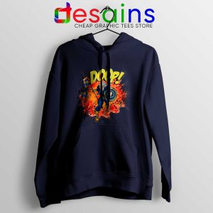 Super Ben Navy Hoodie Superhero Benjamin Franklin Jacket