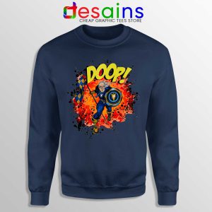 Super Ben Navy Sweatshirt Superhero Benjamin Franklin Sweaters