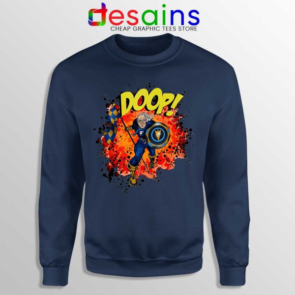 Super Ben Navy Sweatshirt Superhero Benjamin Franklin Sweaters