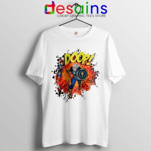 Super Ben White Tshirt Superhero Benjamin Franklin Tee Shirts