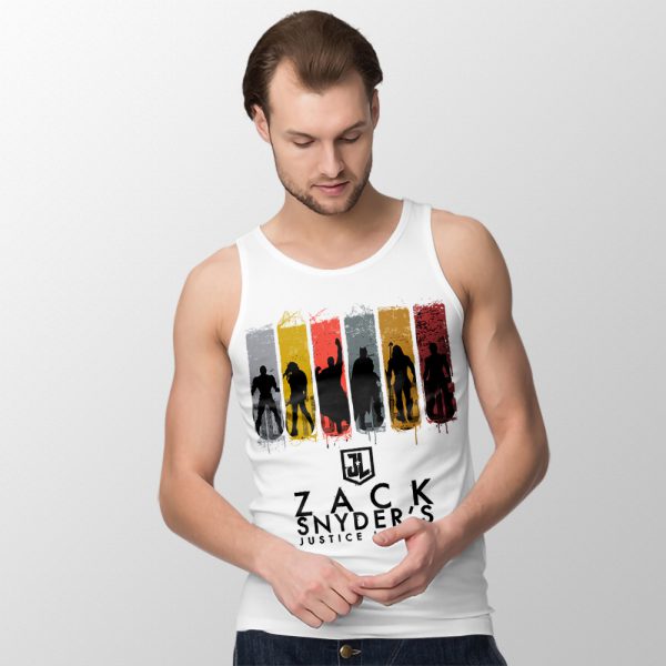 Ultimate Justice League Snyder Cut White Tank Top