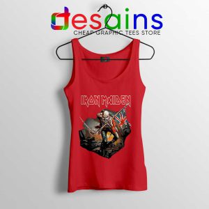 Up The Irons Red Tank Top The First Ten Years Iron Maiden Tops