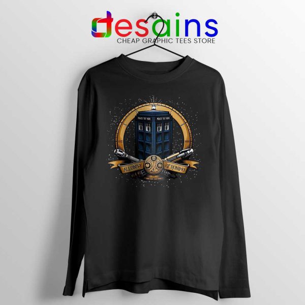 Allons y Geronimo Tardis Long Sleeve Tee Doctor Who T-shirts