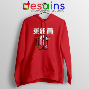 Anatomy of a Crewmate Red Hoodie Among Us Game Jacket