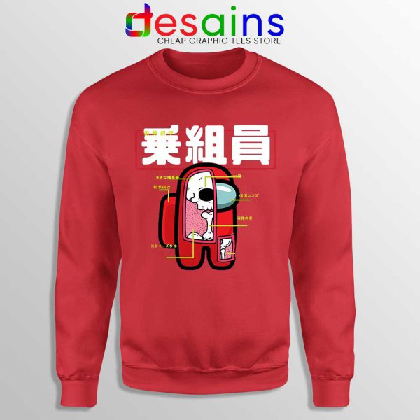 Anatomy of a Crewmate Red Sweatshirt Among Us Game