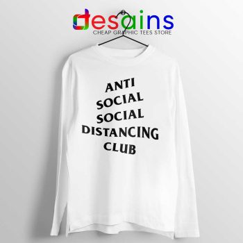 Anti Social Distancing Club Long Sleeve Tee Streetwear Covid-19