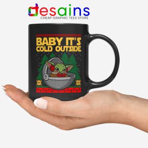 Baby Yoda Cold Outside Mug Grogu Mandalorian Coffee Mugs