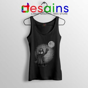 Balloon Darth Vader Black Tank Top Banksy Star Wars Tops