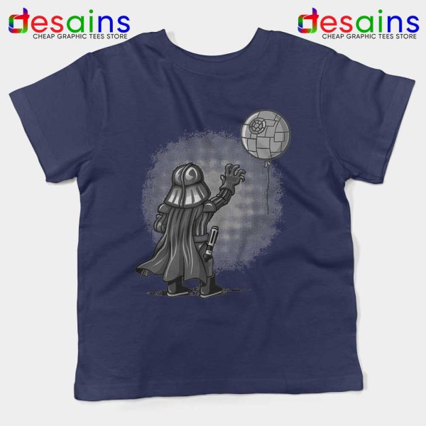 Balloon Darth Vader Navy Kids Tee Banksy Star Wars Youth Tshirts