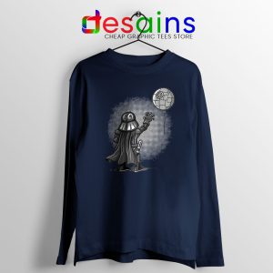 Balloon Darth Vader Navy Long Sleeve Tee Banksy Star Wars