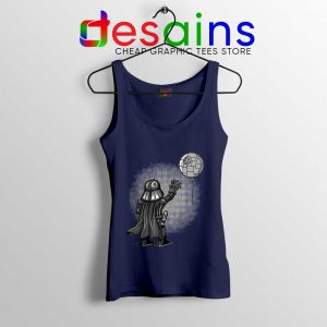 Balloon Darth Vader Navy Tank Top Banksy Star Wars Tops