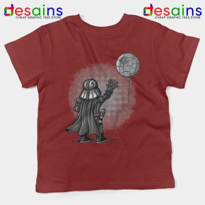 Balloon Darth Vader Red Kids Tee Banksy Star Wars Youth Tshirts