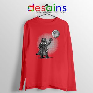 Balloon Darth Vader Red Long Sleeve Tee Banksy Star Wars