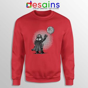 Balloon Darth Vader Red Sweatshirt Banksy Star Wars Sweaters