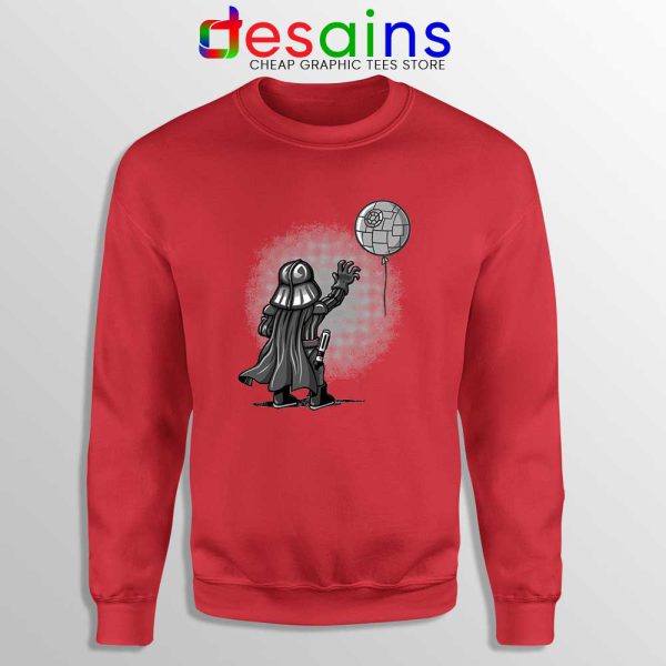 Balloon Darth Vader Red Sweatshirt Banksy Star Wars Sweaters