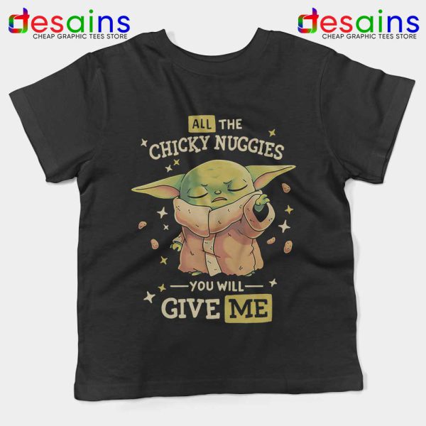 Chicky Nuggies Grogu Kids Tee Baby Yoda Chicken Nuggets