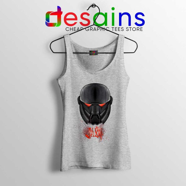 Dark Stormtrooper Art Sport Grey Tank Top Star Wars Soldier Tops