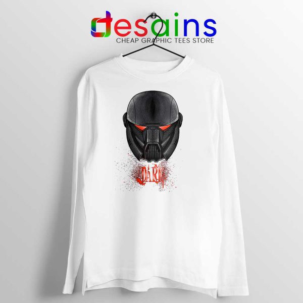 Dark Stormtrooper Art White Long Sleeve Tee Star Wars Soldier T-shirts