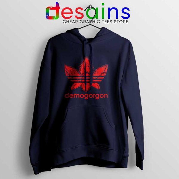 Demogorgon Adidas Navy Hoodie Stranger Things Three Stripes Jacket