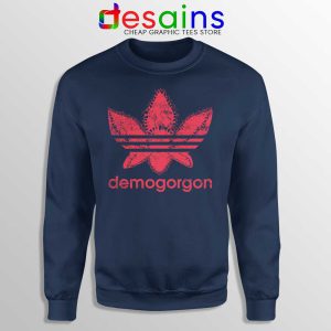 Demogorgon Adidas Navy Sweatshirt Stranger Things Three Stripes