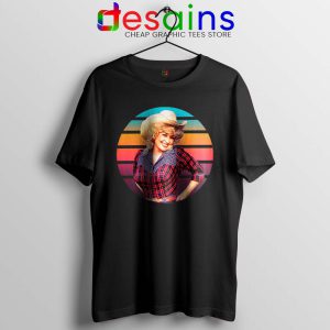 Dolly Parton Retro Style Black Tshirt Country Music Vintage